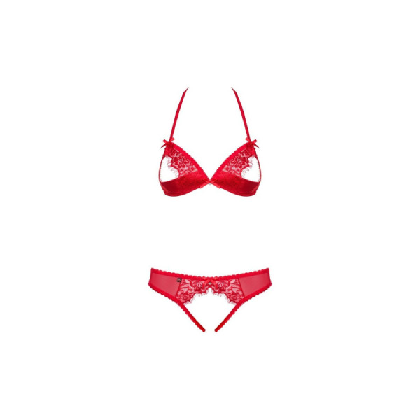 870-SEC-3 Ensemble ouvert 2 pcs - Rouge